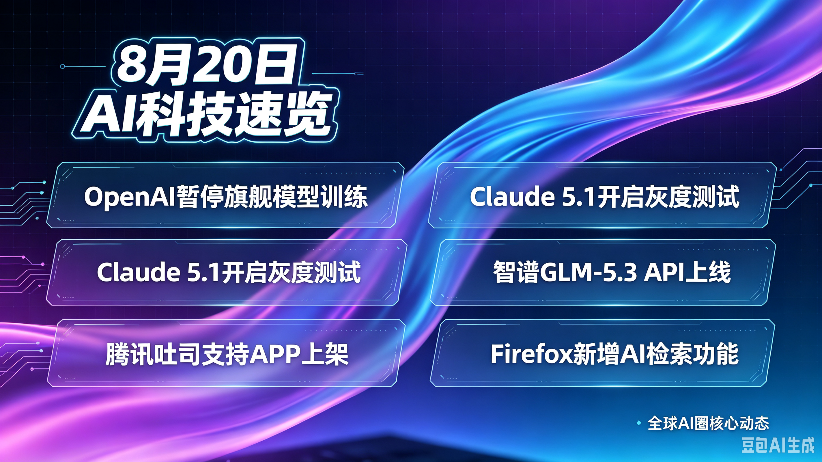 8月20日全球AI圈核心动态速览