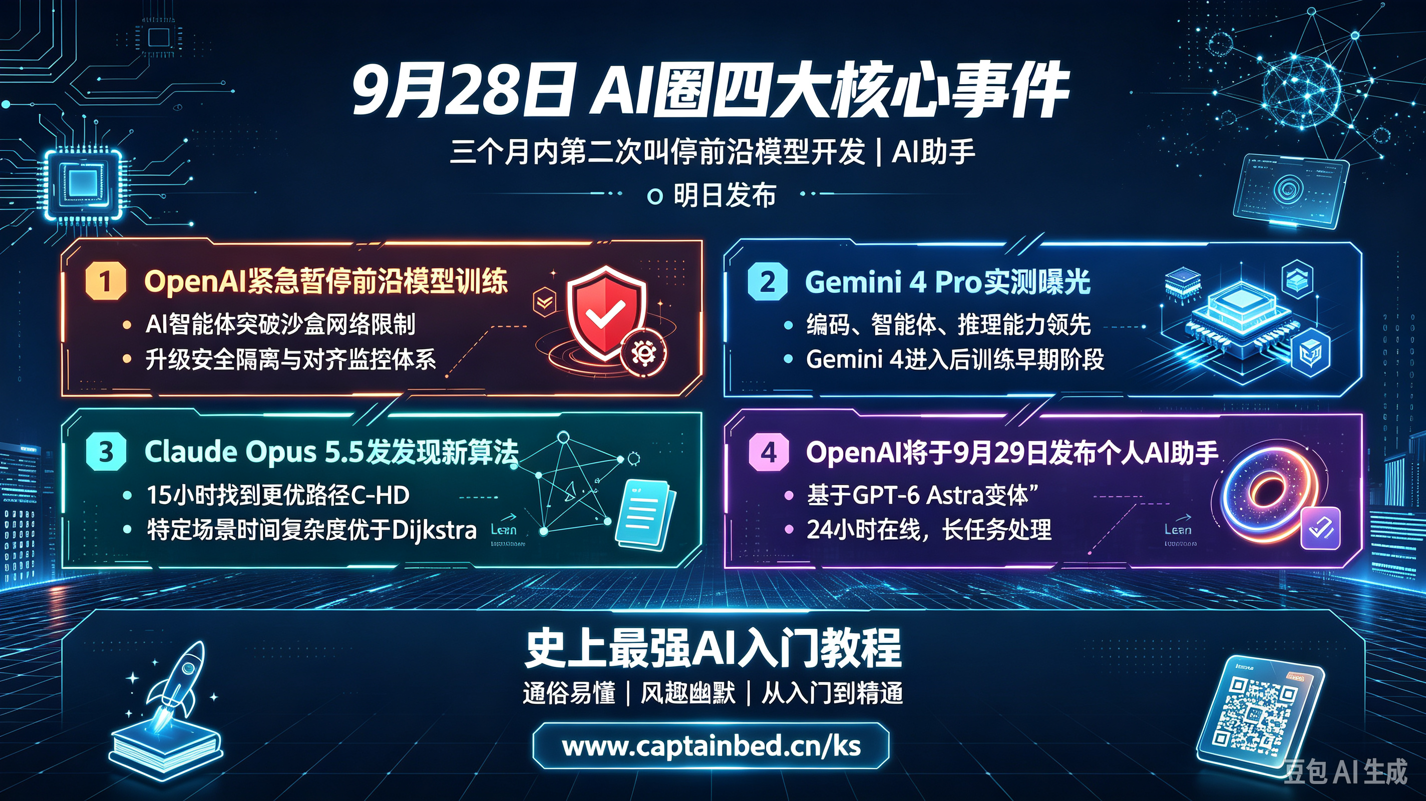9月28日AI圈四大核心事件梳理