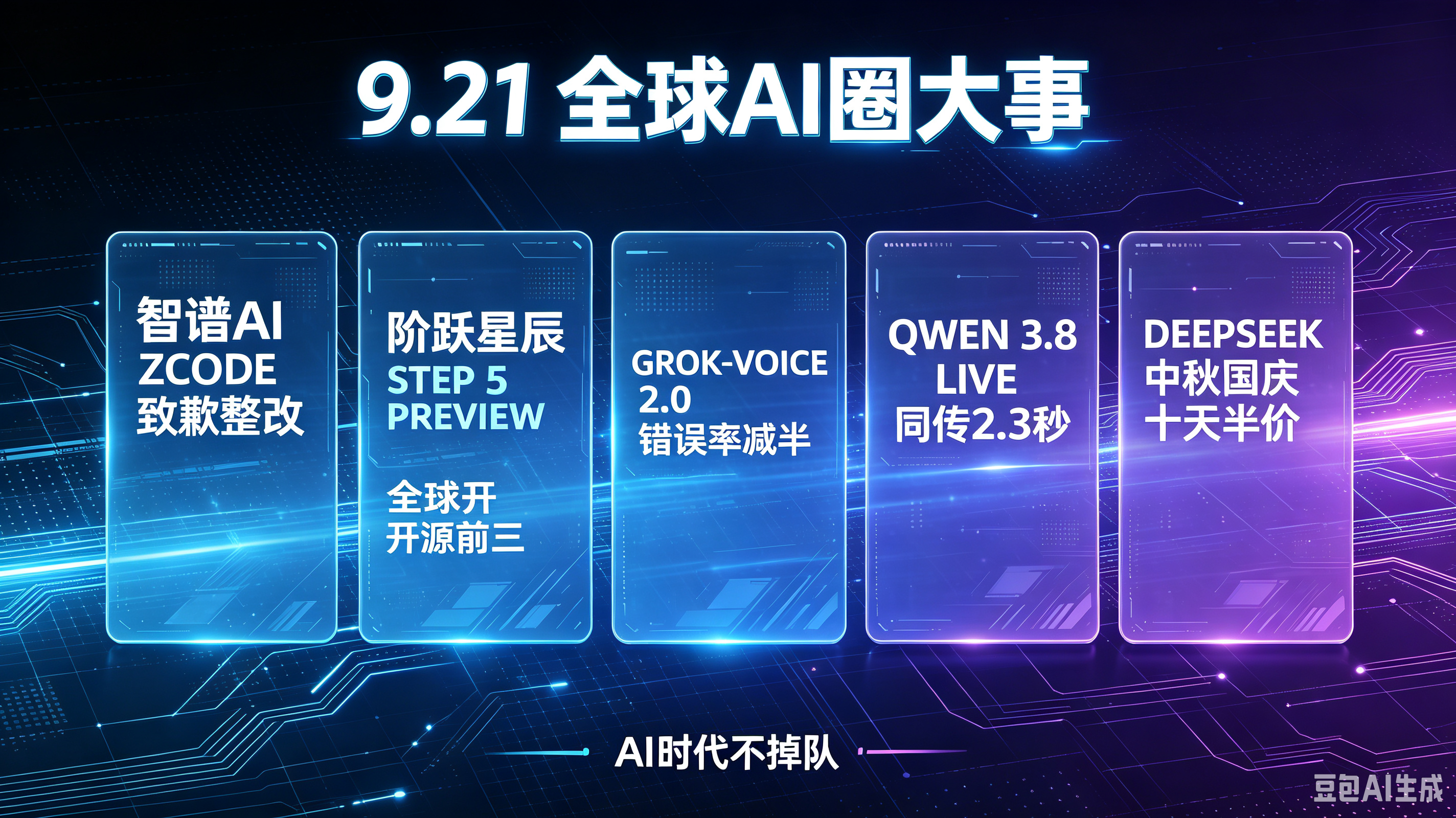 9月21日的AI圈资讯短视频