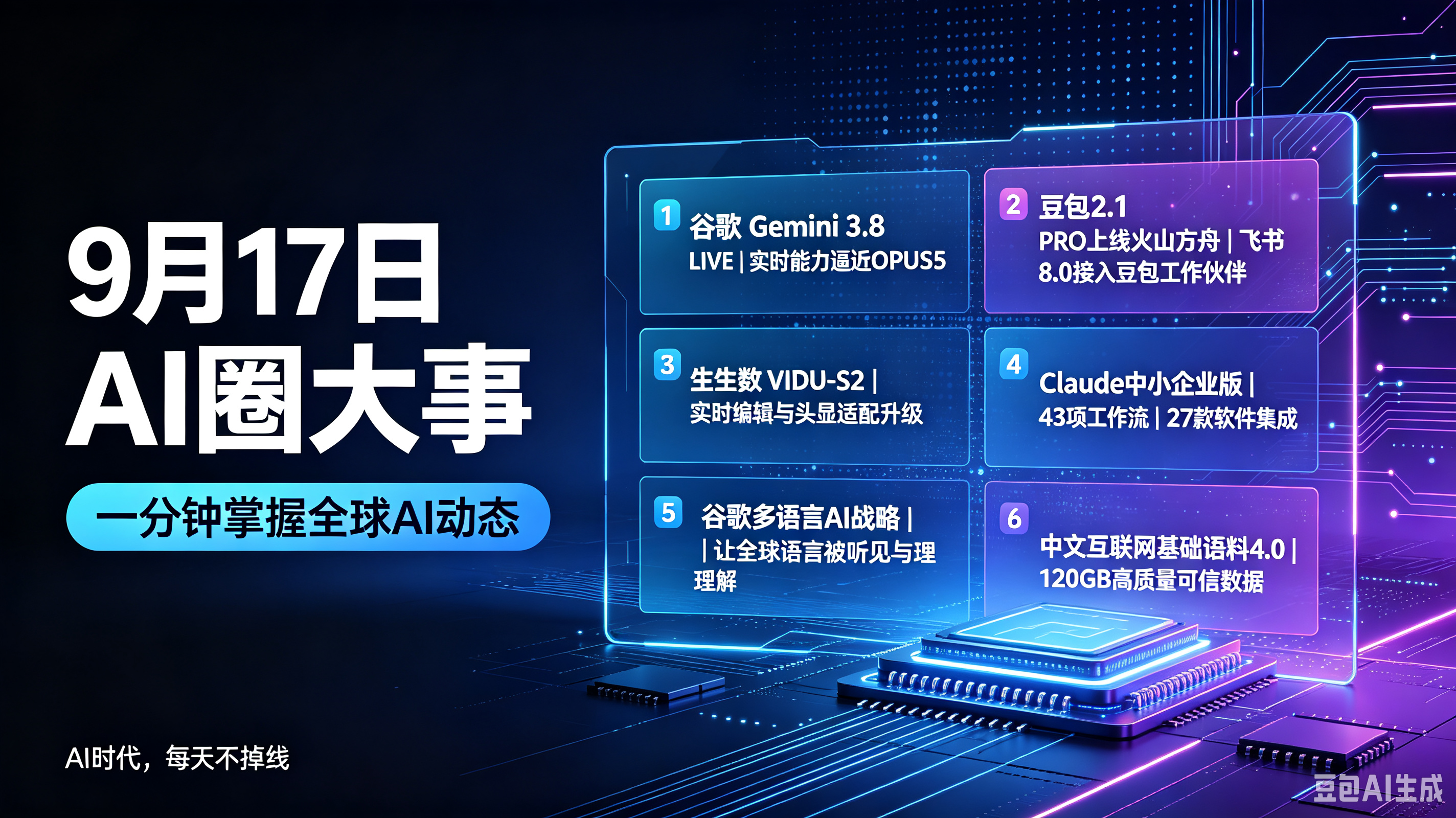 9月17日的AI圈每日资讯