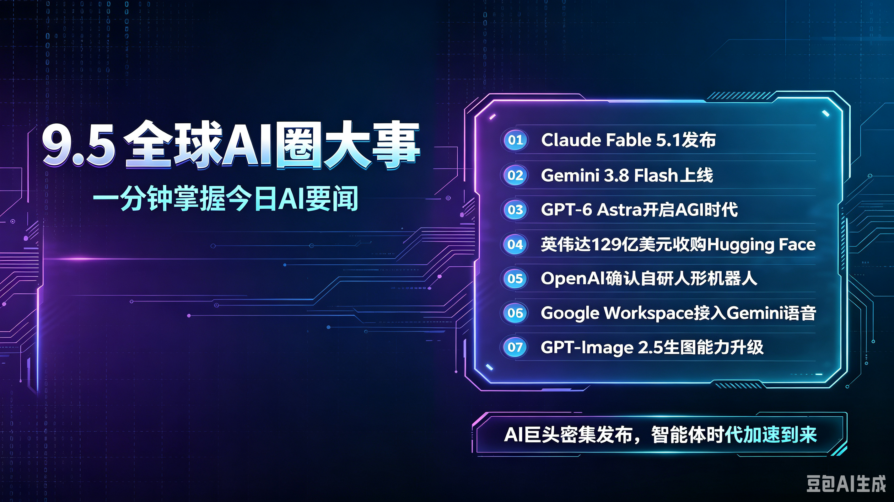 9月5日全球AI圈六大核心事件梳理